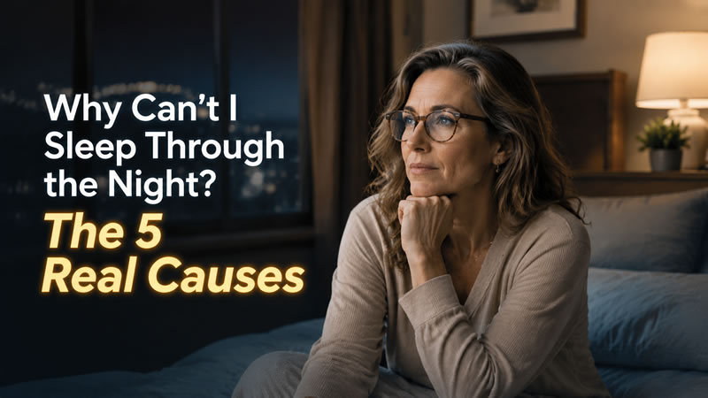 Why Can't I Sleep Through the Night? The 5 Real Causes (and What 2025 Research Shows About Each)